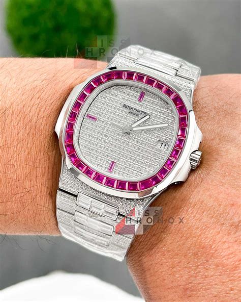 patek philippe pink diamond|Patek Philippe full diamond.